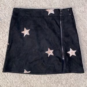 Suede Star Skirt